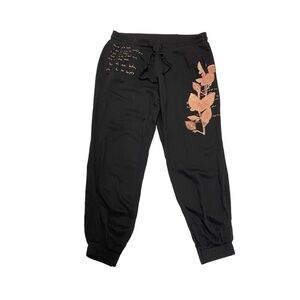 Desigual joggers size 32 black black printed design W32 L27